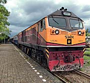 'A Diesel Locomotive in Trang's Railway Station' by Asienreisender